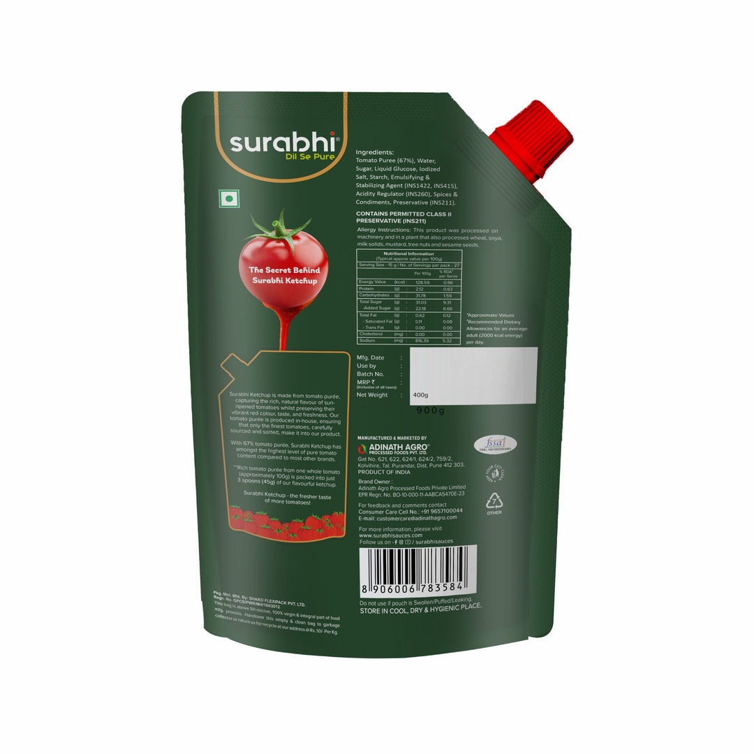 Surabhi Tomato Ketchup ( NONG ) - 400 g