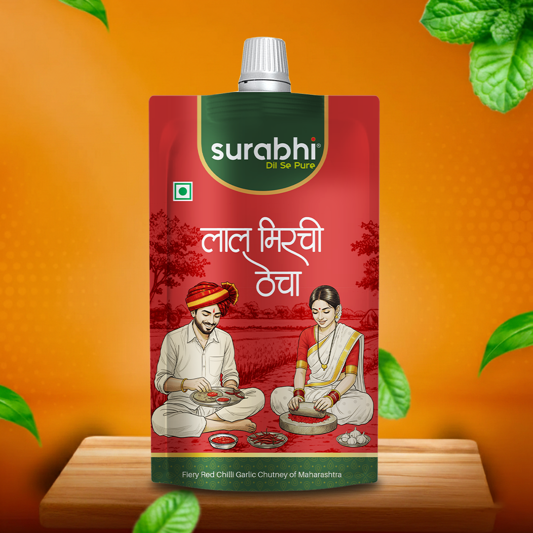 Surabhi Red Mirchi Thecha - 100 g